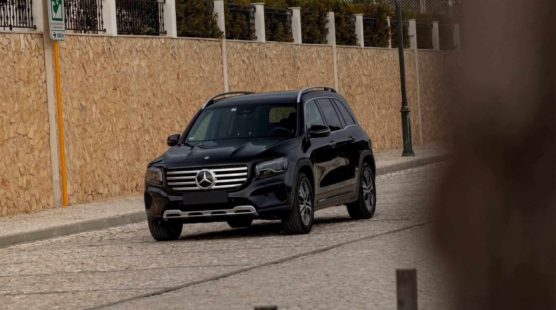 Mercedes GLB front view - luxury car rental Algarve Lisbon Portugal