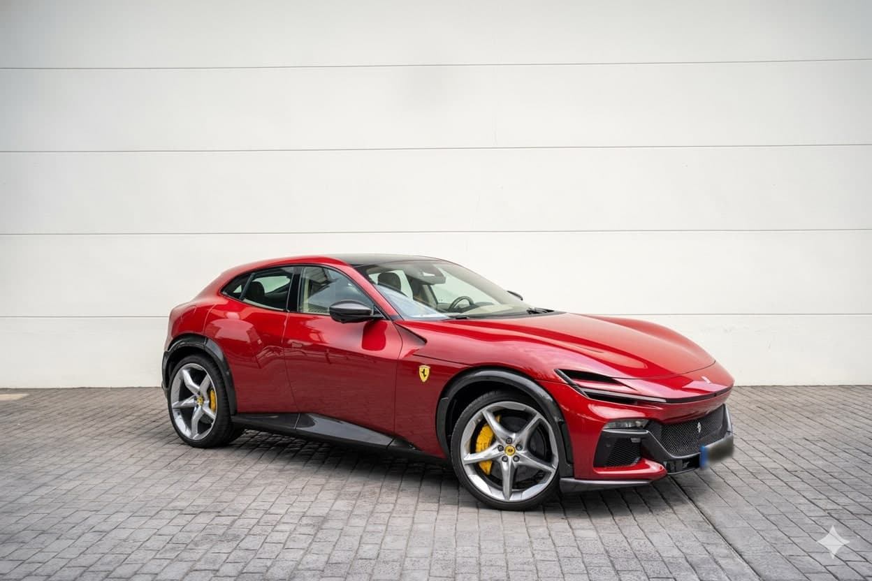 Ferrari Purosangue front view - luxury car rental Algarve Lisbon Portugal