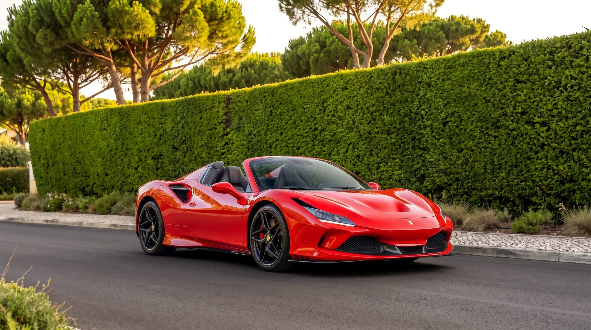 Ferrari F8 Spider - luxury car rental Algarve Lisbon Portugal