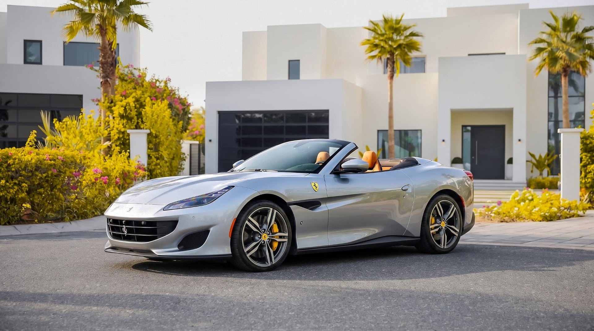 Ferrari Portofino for rent in Portugal - luxury car rental Algarve Lisbon